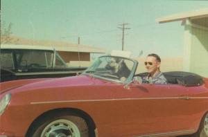 Jim Venable, Jr. circa 1960 shortly after picking up the new Roadster.